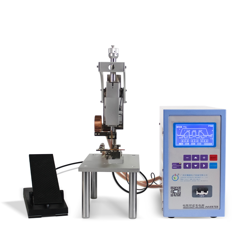 超細漆包線點焊機 - 精密點焊機 - 2 超細漆包線點焊機,液顯電源+JYHN-01機頭